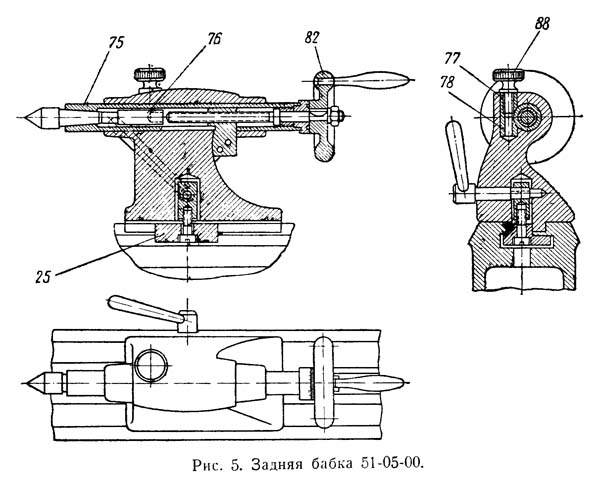 Задня бабка токарного верстата Т-65 Т-65 Задня бабка токарного верстата